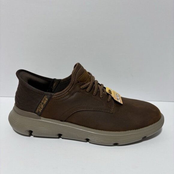 Skechers Men’s Garza-Gervin Brown Lace-Up Sneakers Size 8.5 M